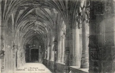 Cadouin - Galeria dos Claustros — Dordogne — editor Astruc, Bézegac, n° 220