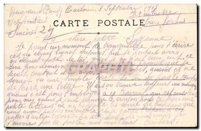 Cadouin - Galeria dos Claustros — Dordogne — editor Astruc, Bézegac, n° 220 — Verso