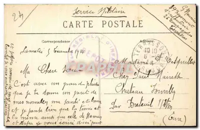 Terrasson - Dordogne — Os dois Pontes sobre a Vézère — editor desconhecido, n° 617 — Verso