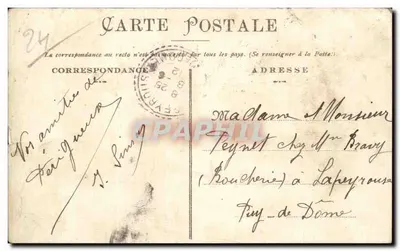 Perigueux - Os Boulevards - Bilhete postal antigo — Verso