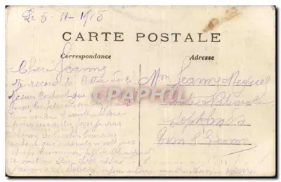 Zniszczenia w Soissons — Wielka Wojna 1914 — Niemiecka 'Kultur' w SOISSONS — Phot-Express — Rewers