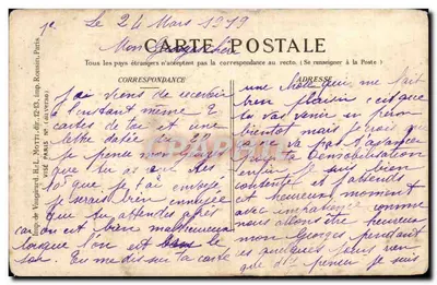 As trincheiras — Os lenhadores trabalhando — Ed. Pays de France — Verso