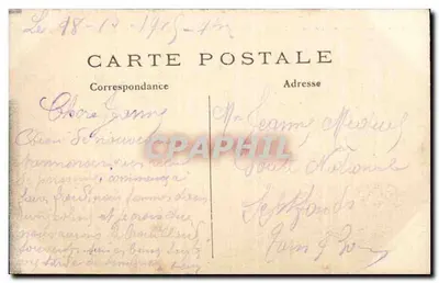 Soisy-au-Bois perto de Sézanne — fazenda incendiada — Imp. Bandintière, Nantierre — Vise Pavla N° 155 — Verso