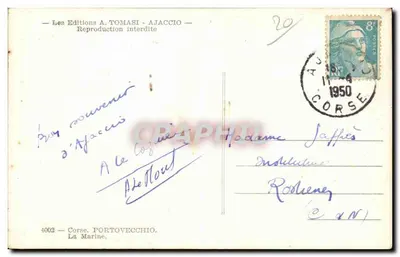Morska — Korsyka — Wydawnictwo A. TOMASI - AJACCIO — Rewers