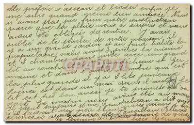 Stara pocztówka Wejście do Gironde - Molo Cordouan — Rewers