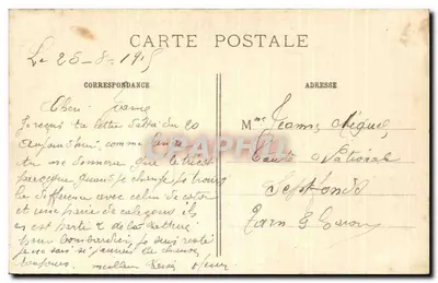 Castelo de Mondement — Batalha da Marne — Phot Express n°156 — Verso