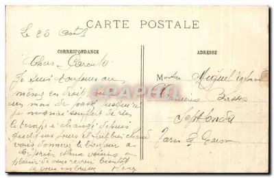 Castelo de MONDEMENT perto de Sézanne — Efeitos de um obus de 75 sobre uma árvore do parque — Phot-Express — Verso