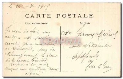 PARGN-sur-SAULT — Ruínas após a Batalha da Marne — Phot-Express N° 268 — Verso