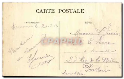 Camp de Gissonne — L’Epluchage des pommes de terre — Pollolalu-Paruette, éditeur, Sissonne (Aisne) — Dépôt — Verso