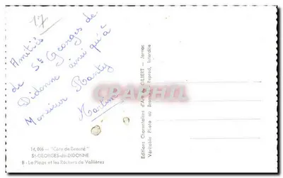 Brzeg Uroku — Święty Georgij w Diddonne — Wydawnictwo Sztuki Charentaise Gilbert — Rewers