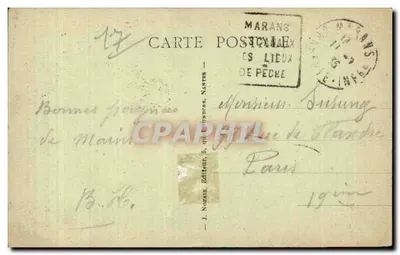 Marans (Charente-Inférieure) — Stara świątynia, zabytek XIV wieku — Wyd. F. Bascou, nr 2 — Rewers