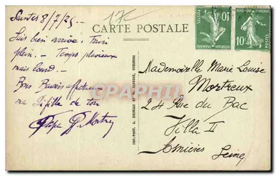 Surgères — Jardim Público — Avenida da Torre — Marquette, Libl — Verso