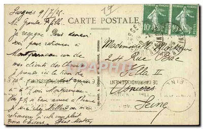 Surgères — Jardim Público — Avenida da Torre — Marquette, Liba — Verso