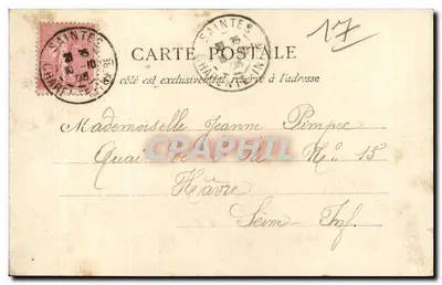Saintes — Katedra św. Eulalie — Karta pocztowa wydawana przez Chaumont — Rewers