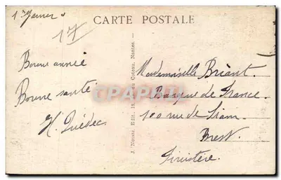 ROCHEFORT-sur-MER (Ch.-Inf.) — Estátua do Almirante Potier — J. Nozais, Editor — Verso
