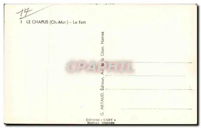 Le Chapus (Charente-Maritime) — O Forte — Edições Gaby — Verso