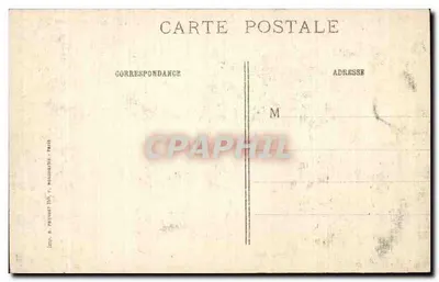 Neufmoutiers (Seine-et-Marne) — Zerstörte Farm — J. Courcier, 8 rue Simon-le-Franc, Paris — Rückseite