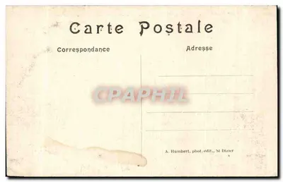 Maurupt (Marne) — huis gebombardeerd door Duitse granaten — A. Humbert, fot.-edit., St Dizier — Achterkant