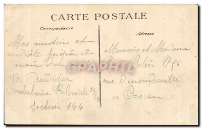 Akras – Cantos das ruas Saint-Géry e Jacques-le-Caron — E. REFE — Verso