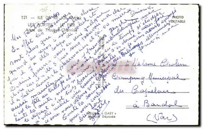 Les Bortes - Le Fier — Ilha de Ré (Ch. Ante) — edição Gaby — Verso