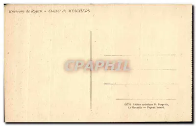 Cúpula de MESCHERS — Arredores de Royan — Edição artística R. Bergevin — Verso