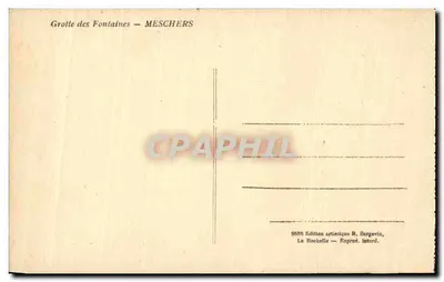 Jaskinia źródeł — MESCHERS — artystyczna edycja R. Bergevin — Rewers