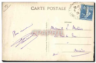 La Rochelle — Vista Geral do Porto — Edição Nouvelles Parisiennes, n°9 — Verso