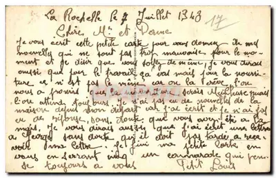 La Rochelle — O Mail — LL — n° 107 — Verso