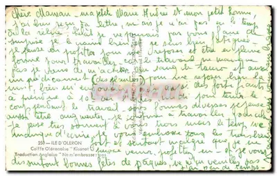 Vrouw met oléronaise hoofddoek — uitgever Arijac, n°250 — Achterkant