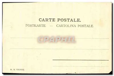Soldado a cavalo — cena de batalha — editor M. M. Vienne — Verso