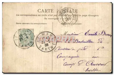 Scène de Caserne — La sortie de la soupe — Imprimerie des Brains et Cie, Nantes — Achterkant