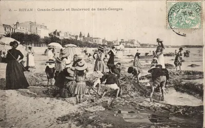 Royan : Grande-Conche et Boulevard de Saint-Georges — Collection Tabor Bihlert, n°2