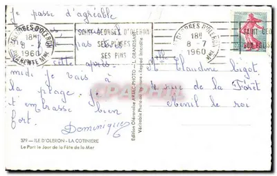 Port na wyspie Oleron — Festyn Morza — Wydawnictwo Oléronaise Ariac-Photo — Rewers