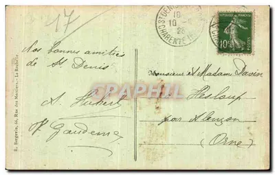 Saint-Denis-les-Bains — Dom Guillotin, inicjator guilotyny — Wyspa Oléron — Rewers