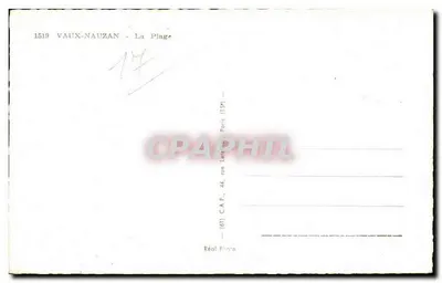 Stara pocztówka Vaux-Nauzan — Plaża — C.A.P. Paryż — Rewers