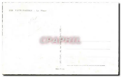 Vaux-Naouzan — A Praia — C.A.P. (61) Paris — Verso