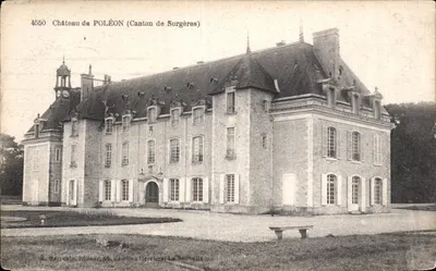 Castelo de POLÉON (Cantão de Surgères) — editor R. Berceyin, Rue des Merciers, La Rochelle