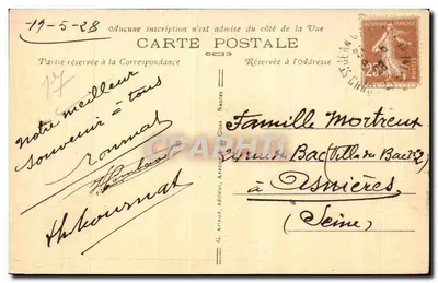 Saint-Jean-d'Angély — O Hotel de Ville — G. Arnaud, editor, n°4 — Verso
