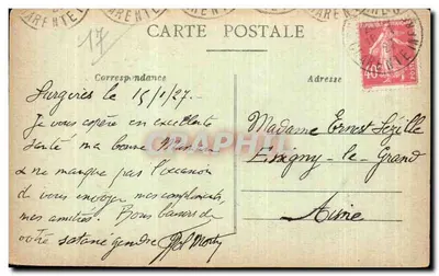 Castelo de Poléon (Concelho de Surgères) — Editor: La Rochelle — Verso