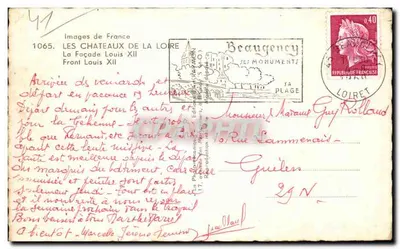 Blois — Château de Blois — éditeur Raymon — Verso
