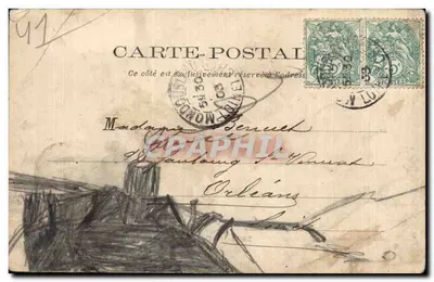 Vintage Postcard The Fontenelle Castle — Back