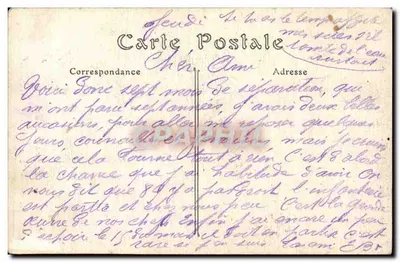 Cartolina d'epoca Militaria la guerra 1914 Armee Francaise Le general Legrand Commandant d armee — Verso