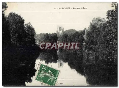 Lavardin - Vista sobre o Loir — Lebert, n°7