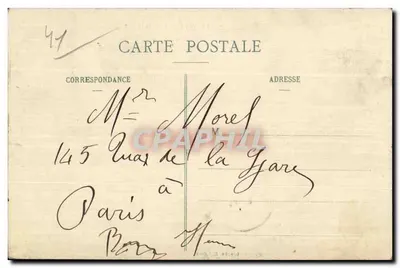 Lavardin - Vista sobre o Loir — Lebert, n°7 — Verso