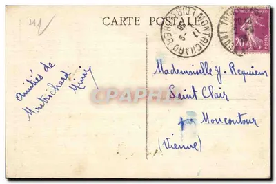 Montrichard - A Fonte de Nanteuil — editor Héraud, número de série não visível — Verso