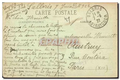 Salbris (Loir-et-Cher) - A Igreja — editor Thibeuau — Verso