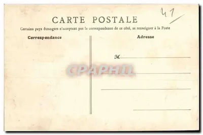 Blois — Vista geral e o Ponte — B.F., Paris, n°62 — Verso