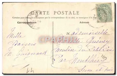 Saint-Aignan-sur-Cher — Kościół — B.F. Paris n°82 — Rewers