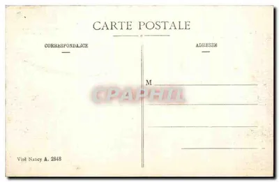 Ao redor de LUNÉVILLE — Tumbas francesas na floresta de Vitriment — Visé Nancy A. 2848 — Verso