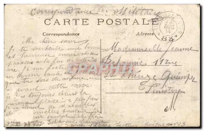 Castelo de Mondement perto de Sézanne — Batalha da Marne — Fot. Express — Verso